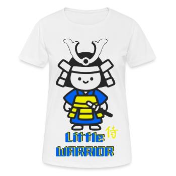 Kleiner Samurai Krieger - Frauen T-Shirt atmungsaktiv - Weiß - Vorne - AI Model Female 172 dark (172cm)