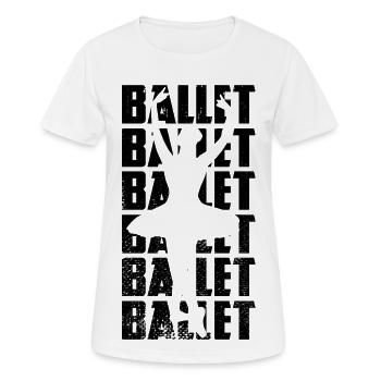 Ballet - T-shirt respirant Femme - blanc - Devant - AI Model Female 172 dark (172cm)