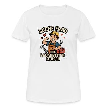 Seeking Woman With Construction Worker Fetish - Women's Breathable T-Shirt - white - Front - AI Model Female 172 dark (172cm)