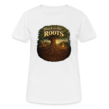Back to the roots - Women's Breathable T-Shirt - white - Front - AI Model Female 172 dark (172cm)