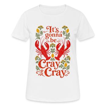 Fête des écrevisses - Ça va être fou - T-shirt respirant Femme - blanc - Devant - AI Model Female 172 dark (172cm)