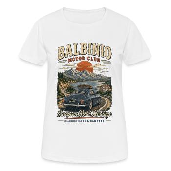 Patrimoine de la route européenne de Balbinio - T-shirt respirant Femme - blanc - Devant - AI Model Female 172 dark (172cm)