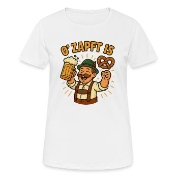 Bayrisches Volksfest - Frauen T-Shirt atmungsaktiv - Weiß - Vorne - AI Model Female 172 dark (172cm)