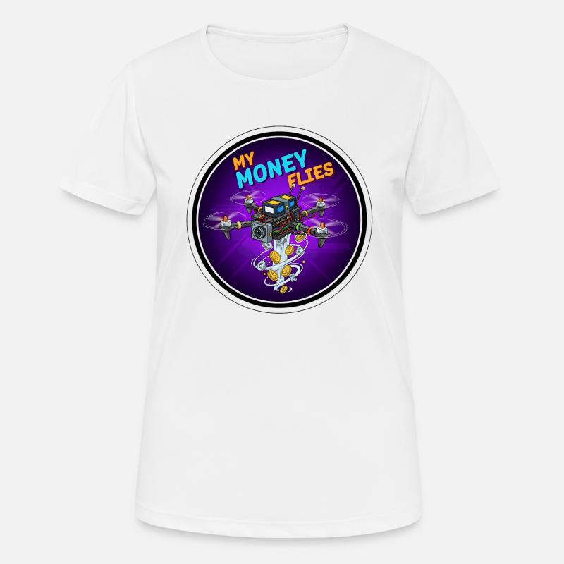 fpv drone funny gift - Women's Breathable T-Shirt - white