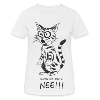 Bevor Du fragst.. - Frauen T-Shirt atmungsaktiv - Weiß - Vorne - AI Model Female 172 dark (172cm)