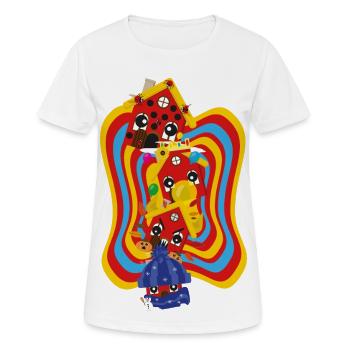 Häuschens Jahreszeiten-Plausch - Frauen T-Shirt atmungsaktiv - Weiß - Vorne - AI Model Female 172 dark (172cm)