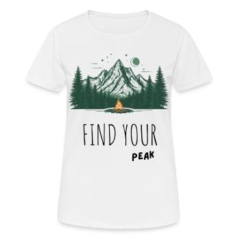 Moonlit Mountain Campfire - Women's Breathable T-Shirt - white - Front - AI Model Female 172 dark (172cm)