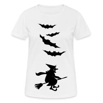 Sorcière - T-shirt respirant Femme - blanc - Devant - AI Model Female 172 dark (172cm)