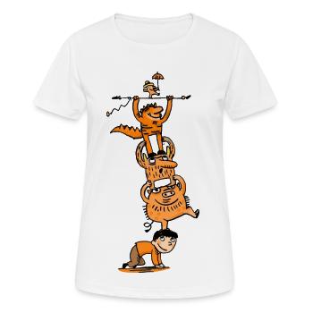 Monster kidscontest - Women's Breathable T-Shirt - white - Front - AI Model Female 172 dark (172cm)