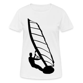 Windsurfer - Women's Breathable T-Shirt - white - Front - AI Model Female 172 dark (172cm)