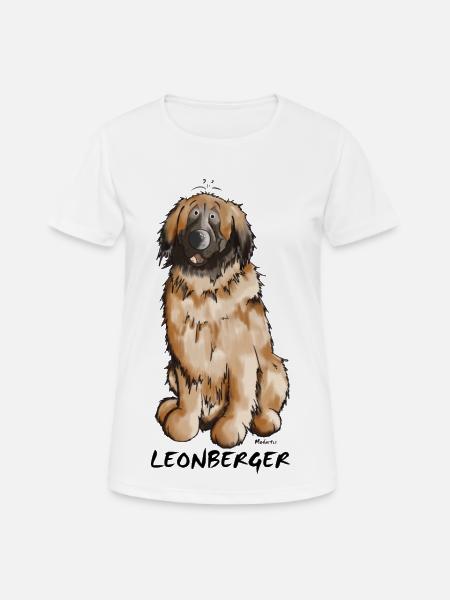 Leon der Leonberger - Frauen T-Shirt atmungsaktiv - Weiß