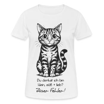 Du denkst ich bin... - Frauen T-Shirt atmungsaktiv - Weiß - Vorne - AI Model Female 172 dark (172cm)