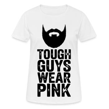 Les durs à cuire portent du rose - T-shirt respirant Femme - blanc - Devant - AI Model Female 172 dark (172cm)