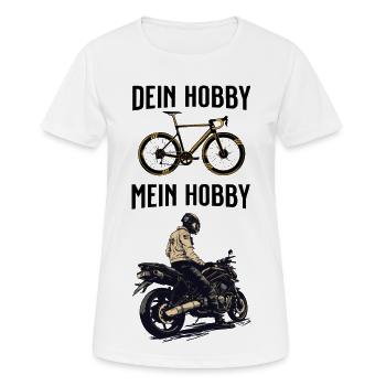 Ton passe-temps Mon passe-temps - T-shirt respirant Femme - blanc - Devant - AI Model Female 172 dark (172cm)