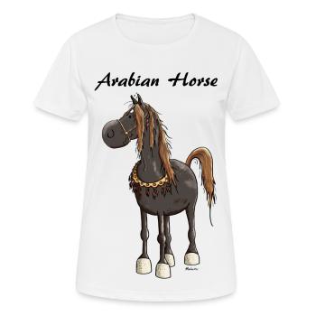 Sweet Arabian Horse - Horses - Women's Breathable T-Shirt - white - Front - AI Model Female 172 dark (172cm)