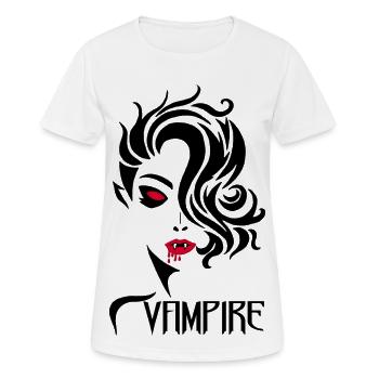 Vampire in the feminine - Women's Breathable T-Shirt - white - Front - AI Model Female 172 dark (172cm)