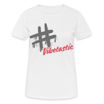 Vibetastic hatch tag slogan - Women's Breathable T-Shirt - white - Front - AI Model Female 172 dark (172cm)