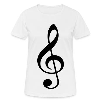 Clef - Women's Breathable T-Shirt - white - Front - AI Model Female 172 dark (172cm)