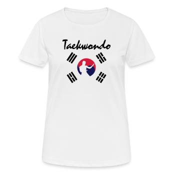taekwondo_5 - Frauen T-Shirt atmungsaktiv - Weiß - Vorne - AI Model Female 172 dark (172cm)