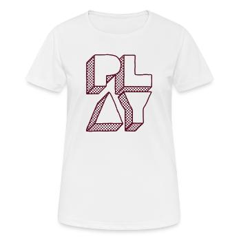 Press Play - Women's Breathable T-Shirt - white - Front - AI Model Female 172 dark (172cm)