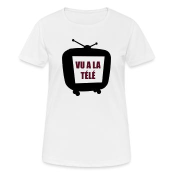 Wie im TV gesehen (Vektor) - Frauen T-Shirt atmungsaktiv - Weiß - Vorne - AI Model Female 172 dark (172cm)