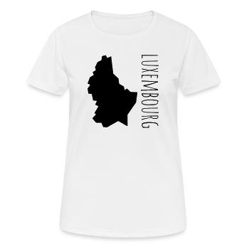luxembourg - T-shirt respirant Femme - blanc - Devant - AI Model Female 172 dark (172cm)