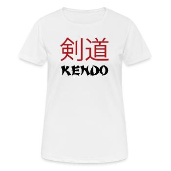 Kendo - T-shirt respirant Femme - blanc - Devant - AI Model Female 172 dark (172cm)
