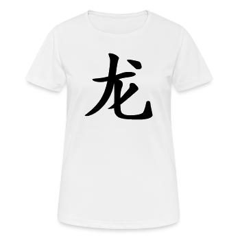 Drachen - Chinesisches Horoskop - Frauen T-Shirt atmungsaktiv - Weiß - Vorne - AI Model Female 172 dark (172cm)