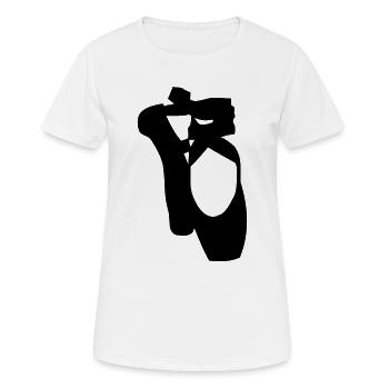 Chaussures de ballet - T-shirt respirant Femme - blanc - Devant - AI Model Female 172 dark (172cm)