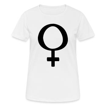 Femmes symbole - T-shirt respirant Femme - blanc - Devant - AI Model Female 172 dark (172cm)