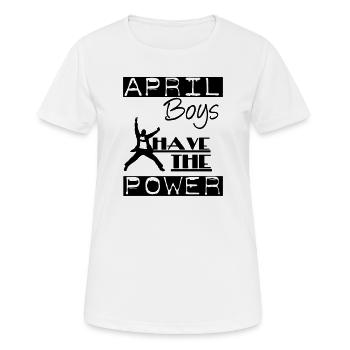 April Boys - Women's Breathable T-Shirt - white - Front - AI Model Female 172 dark (172cm)