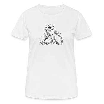 Icebear - T-shirt respirant Femme - blanc - Devant - AI Model Female 172 dark (172cm)