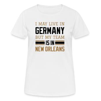 New Orleans - Frauen T-Shirt atmungsaktiv - Weiß - Vorne - AI Model Female 172 dark (172cm)