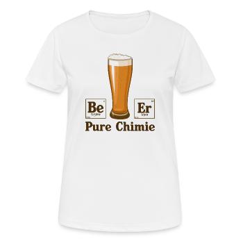 Pure chimie - T-shirt respirant Femme - blanc - Devant - AI Model Female 172 dark (172cm)