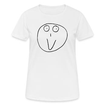 Steven Lächeln - Frauen T-Shirt atmungsaktiv - Weiß - Vorne - AI Model Female 172 dark (172cm)
