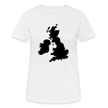 Great Britain - Women's Breathable T-Shirt - white - Front - AI Model Female 172 dark (172cm)