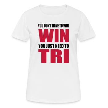 Triathlon - T-shirt respirant Femme - blanc - Devant - AI Model Female 172 dark (172cm)