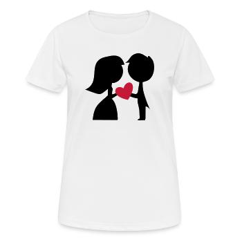 Lustige Geschenke zur Hochzeit - Frauen T-Shirt atmungsaktiv - Weiß - Vorne - AI Model Female 172 dark (172cm)