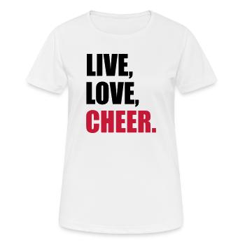 Cheerleader - Frauen T-Shirt atmungsaktiv - Weiß - Vorne - AI Model Female 172 dark (172cm)