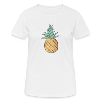 Ananas - T-shirt respirant Femme - blanc - Devant - AI Model Female 172 dark (172cm)