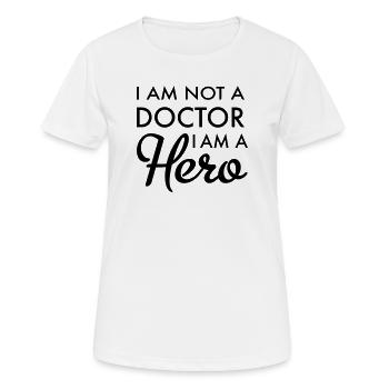 Arzt - Frauen T-Shirt atmungsaktiv - Weiß - Vorne - AI Model Female 172 dark (172cm)