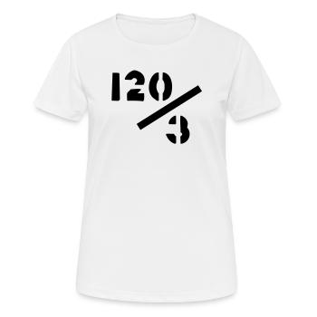 40 années - 120/3 - T-shirt respirant Femme - blanc - Devant - AI Model Female 172 dark (172cm)