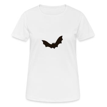 Fledermaus, Halloween, Robin, Grusel - Frauen T-Shirt atmungsaktiv - Weiß - Vorne - AI Model Female 172 dark (172cm)