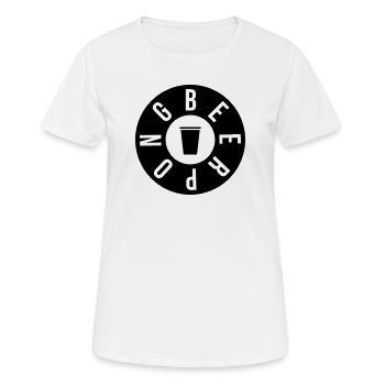 Beer Pong Round - Frauen T-Shirt atmungsaktiv - Weiß - Vorne - AI Model Female 172 dark (172cm)