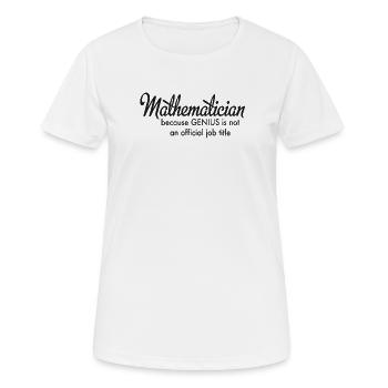 mathematics - Women's Breathable T-Shirt - white - Front - AI Model Female 172 dark (172cm)