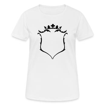 A crest with crown - Women's Breathable T-Shirt - white - Front - AI Model Female 172 dark (172cm)