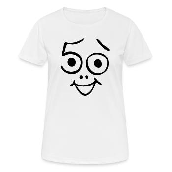 50 ans et toujours frais! - T-shirt respirant Femme - blanc - Devant - AI Model Female 172 dark (172cm)