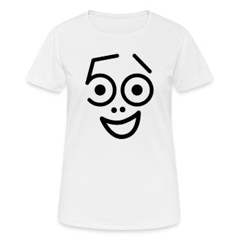 50 ans et toujours frais! - T-shirt respirant Femme - blanc - Devant - AI Model Female 172 dark (172cm)