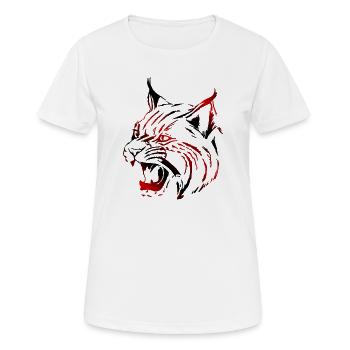 Lynx (03) - T-shirt respirant Femme - blanc - Devant - AI Model Female 172 dark (172cm)