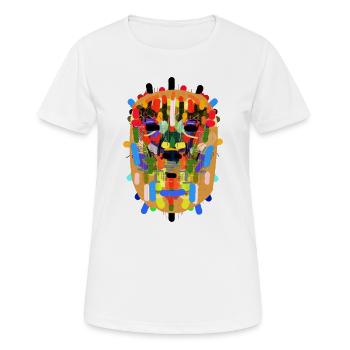 Masque brésilien - T-shirt respirant Femme - blanc - Devant - AI Model Female 172 dark (172cm)